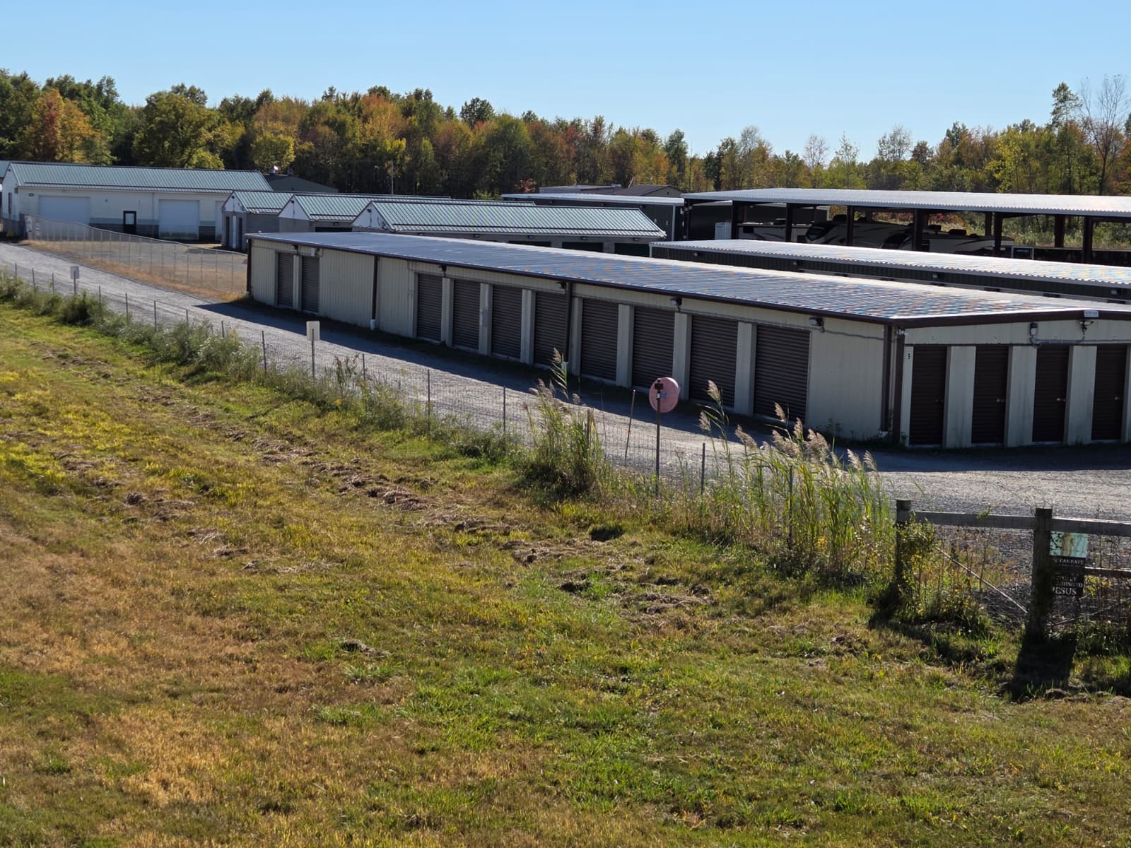 Right off the highway and secure